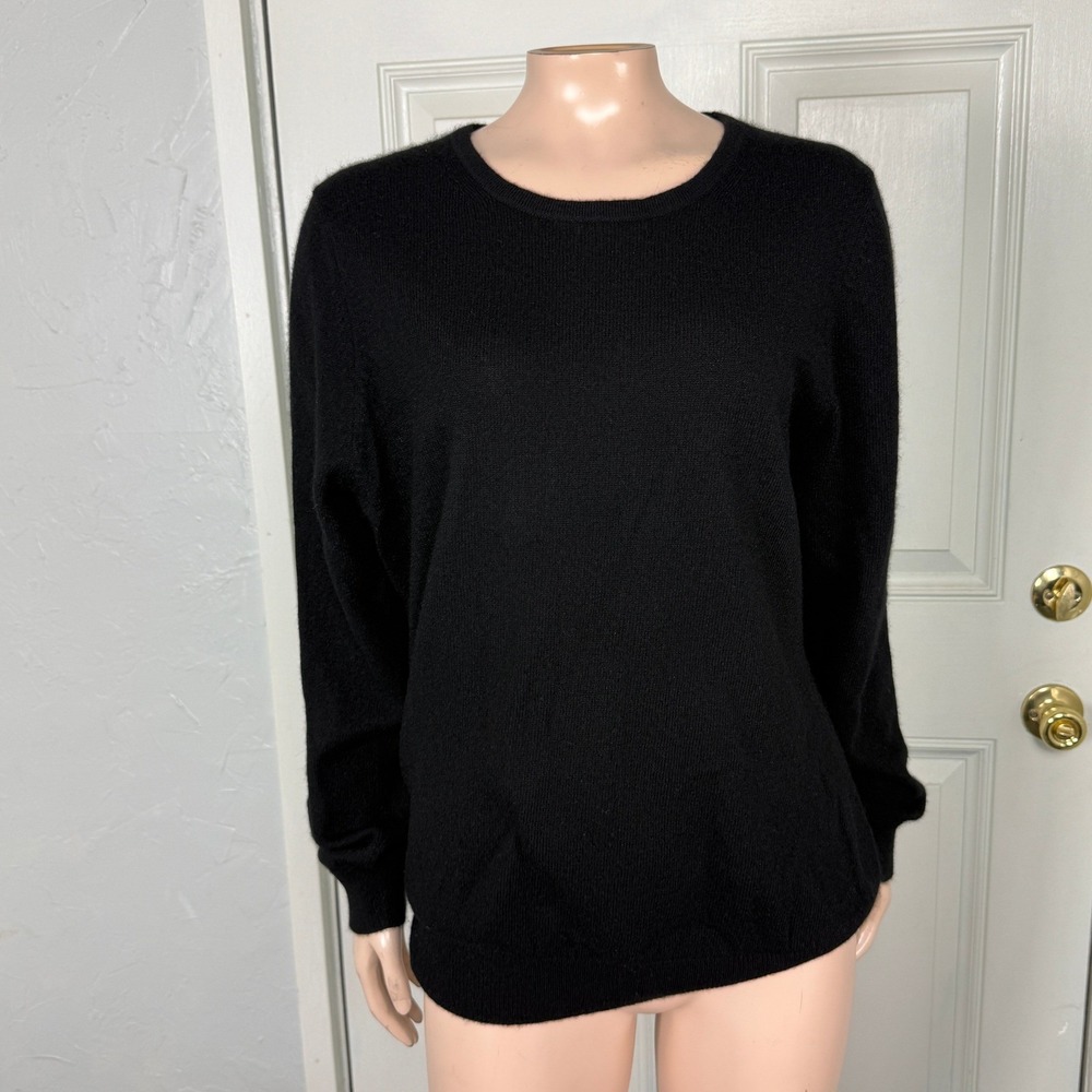 Charter Club Women's Sweater XL Cashmere Pullover Crew neck L/S Luxury Z3-22